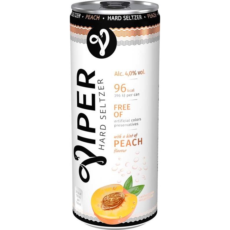 Viper Hard Seltzer Broskev 0,33l - plech Viper Hard Seltzer Broskev 0,33l - plech