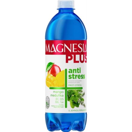 Magnesia Plus Antistress mango, meduňka 0,7l - PET