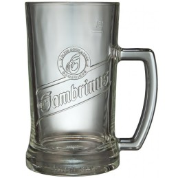 Půllitr Gambrinus 0,5l s uchem - reliéfní logo Gambrinus