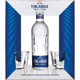 Finlandia Vodka 0,7l - kazeta + 2x sklenička