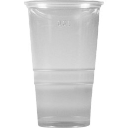 Kelímek plastový transparentní 0,4l - 50 ks
