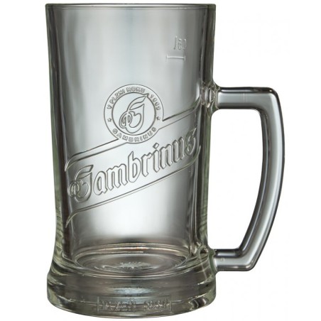 Půllitr Gambrinus 0,5l s uchem - reliéfní logo Gambrinus